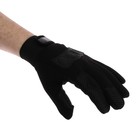 Перчатки мотоциклетные с защитными вставками, одноразмерные, черный - Фото 3