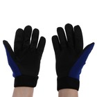 Перчатки мотоциклетные с защитными вставками, одноразмерные, синий - Фото 2