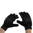 Перчатки мотоциклетные с защитными вставками, размер L, черный - фото 9734242