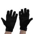 Перчатки мотоциклетные с защитными вставками, размер М, черный - Фото 2