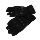 Перчатки мотоциклетные с защитными вставками, размер ХL, черный - Фото 4