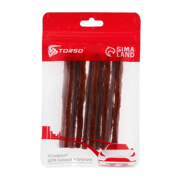 Жгут TORSO для ремонта бескамерных шин, 100×6 мм, набор 10 шт.