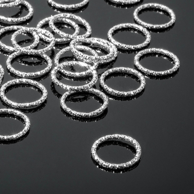 Кольцо соединительное (разъёмное) из нержавеющей стали, 1,5х1,5см, цвет серебро