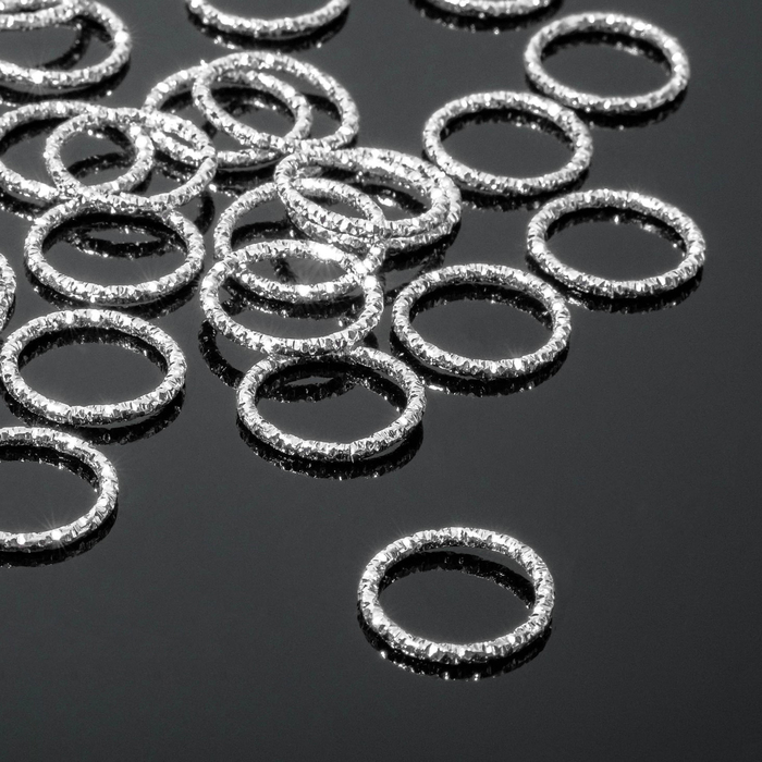 Кольцо соединительное (разъёмное) из нержавеющей стали, 1,5х1,5см, цвет серебро - Фото 1