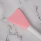 Щётка для умывания, силиконовая, двусторонняя, 16 × 4 × 2 см, цвет розовый/белый - Фото 9