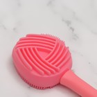 Щётка для умывания, силиконовая, двусторонняя, 14,5 × 4 × 2 см, цвет МИКС - фото 37558317