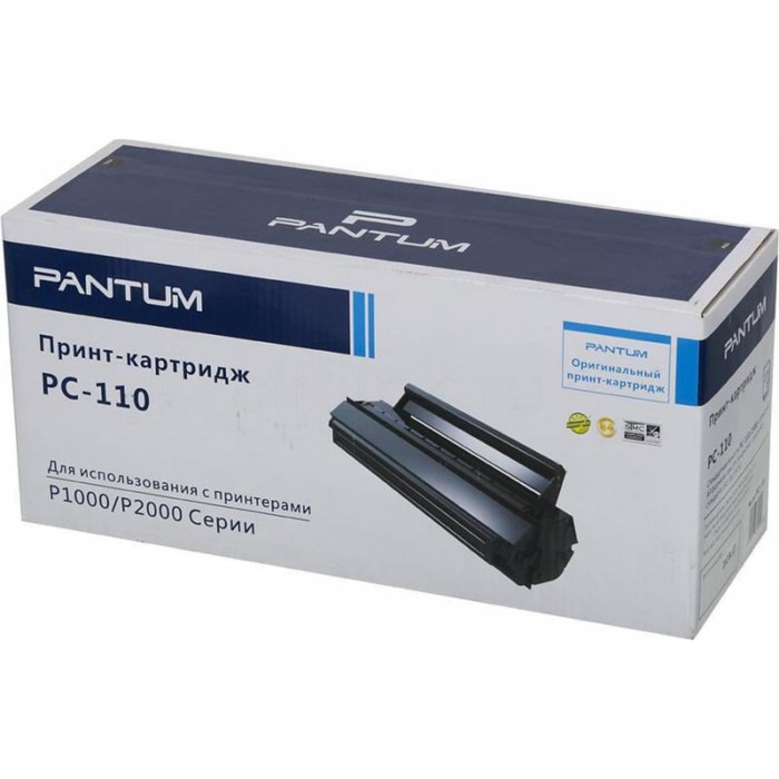Картридж Pantum PC-110 (P1000/2000/P2050/5000/6000/6005), для Pantum 1600 страниц, чёрный - Фото 1