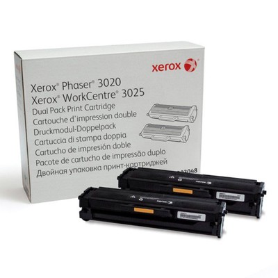 Картридж Xerox 106R03048 (Ph 3020/WC 3025), для Xerox (3000 стр.), 2 шт, чёрный