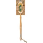 Щётка для сухого массажа Bradex из чайного дерева с щетиной кактуса со съемной ручкой, 43 см - Фото 4