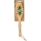 Щётка для сухого массажа Bradex KZ 1064, из чайного дерева с щетиной кактуса с ручкой 30 см   787838 - Фото 3