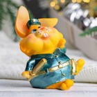 Копилка "Заяц полицейский" рыжий, 8х7х11см - фото 41438107
