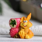 Подставка для зубочисток "Заяц с ягодой" 5см - Фото 3