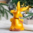 Копилка для денег «Заяц с гармошкой», полистоун, рыжий, 14×9×10 см 7881385