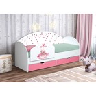 Бортик для кровати «Корона №4», с фотопечатью, 790×440 мм, цвет белый/розовый - Фото 3