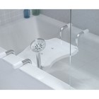 Сиденье Apollo для ванной, с держателем, алюминий, пластик, 30х43 см, цвет белый - Фото 1