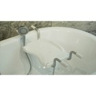 Сиденье Apollo для ванной, с держателем, алюминий, пластик, 30х43 см, цвет белый - Фото 2