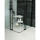 Сиденье Apollo для ванной, с держателем, полочкой, алюминий, пластик, 30х43 см, цвет белый - Фото 4