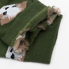 Носки детские, цвет зелёный/принт собачки, размер 16 - фото 51517955