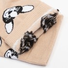 Носки детские, цвет бежевый/принт собачки, размер 20  (артикул 7840220)  большой выбор товаров оптом и в розницу по низким ценам с доставкой