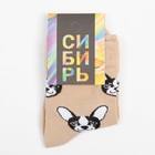Носки детские, цвет бежевый/принт собачки, размер 20  (артикул 7840220)  большой выбор товаров оптом и в розницу по низким ценам с доставкой