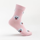 Носки детские, цвет розовый/принт собачки, размер 14 - фото 9734926