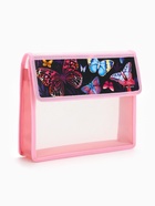 Папка для тетрадей, А5, пластиковая, 23×19×5 см «Бабочки» - Фото 3