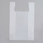 Пакет майка, полиэтиленовый, белый 35 х 55 см, 18 мкм - фото 9735099