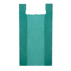 Пакет майка, полиэтиленовый, зеленый 45×90 см, 19 мкм - Фото 2