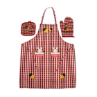 Кухонный набор Collorista "Морковь", 3 предмета: прихватка 17*17 см, варежка 17*24, фартук 50*70 см, 100% хлопок - Фото 1