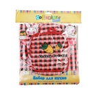 Кухонный набор Collorista "Морковь", 3 предмета: прихватка 17*17 см, варежка 17*24, фартук 50*70 см, 100% хлопок - Фото 3