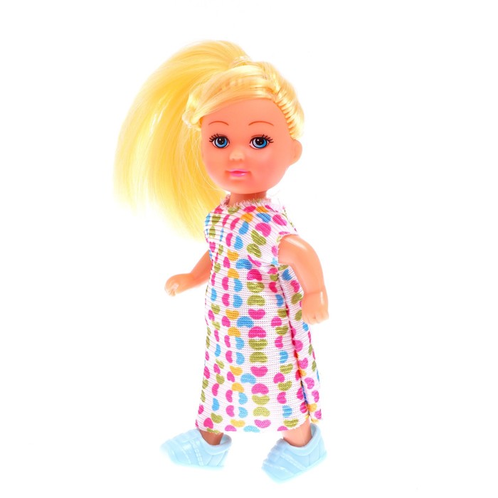 Кукла-малышка «Ева», в платье, МИКС - фото 1908904476