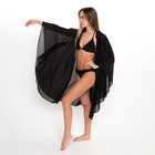 Туника пляжная женская, цвет чёрный, размер 46 - Фото 3