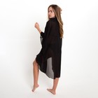 Туника пляжная женская, цвет чёрный, размер 50 - фото 21593873