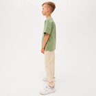 Брюки для мальчика MINAKU: Cotton collection цвет молочный, рост 104 - Фото 2