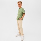 Брюки для мальчика MINAKU: Cotton collection, цвет молочный, рост 122 см - Фото 4