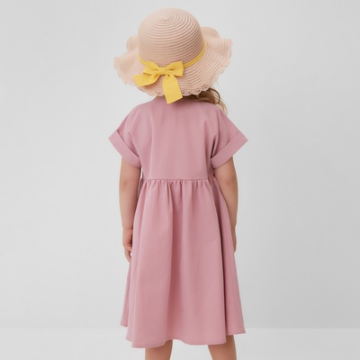 Платье для девочки MINAKU: Cotton Collection, сиреневое, рост 98 см