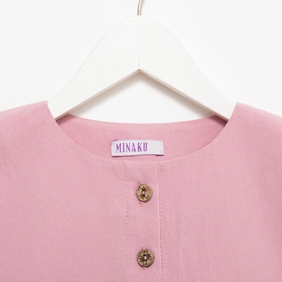 Платье для девочки MINAKU: Cotton Collection, сиреневое, рост 98 см