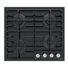 Варочная поверхность MAUNFELD EGHG.64.6CB/G, газовая, 4 конфорки, чёрная 7884382