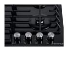 Варочная поверхность MAUNFELD EGHG.64.6CB/G, газовая, 4 конфорки, чёрная 7884382