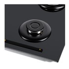 Варочная поверхность MAUNFELD EGHG.64.6CB/G, газовая, 4 конфорки, чёрная 7884382