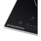 Варочная поверхность MAUNFELD EVSE292FDBK, электрическая, 2 конфорки, сенсор, чёрная - Фото 6