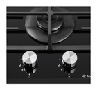 Варочная поверхность MAUNFELD EGHG.32.6CB/G, газовая, 2 конфорки, чёрная 7884389