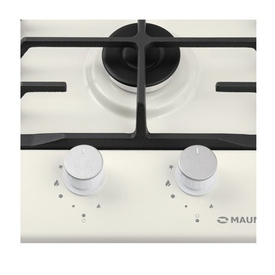Варочная поверхность MAUNFELD EGHE.32.63CBG/G, газовая, 2 конфорки, бежевая