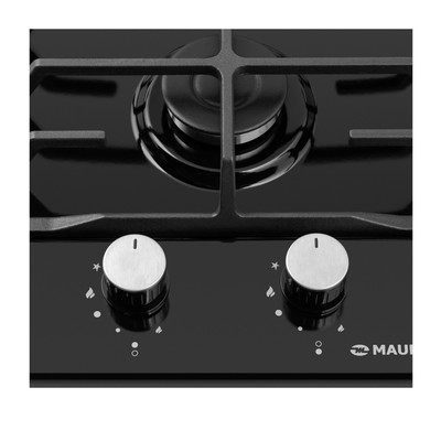 Варочная поверхность MAUNFELD EGHE.32.6CB/G, газовая, 2 конфорки, чёрная