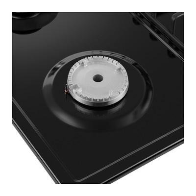 Варочная поверхность MAUNFELD EGHE.64.3STS-EB/G, газовая, 4 конфорки, чёрная
