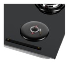 Варочная поверхность MAUNFELD EGHG.64.63CB.R/G, газовая, 4 конфорки, чёрная 7884414