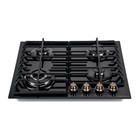 Варочная поверхность MAUNFELD EGHG.64.63CB.R/G, газовая, 4 конфорки, чёрная 7884414