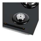 Варочная поверхность MAUNFELD EGHG.64.63CB.R/G, газовая, 4 конфорки, чёрная 7884414