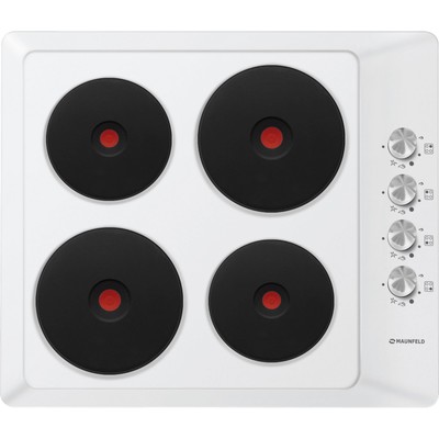 Варочная поверхность MAUNFELD EEHE.64.4W, электрическая, 4 конфорки, белая
