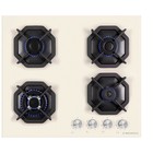 Варочная поверхность MAUNFELD EGHG.64.23CBG/G, газовая, 4 конфорки, бежевая - Фото 1